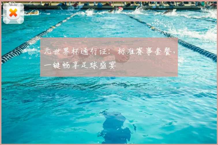 元世界杯通行证:标准赛事套餐,一键畅享足球盛宴